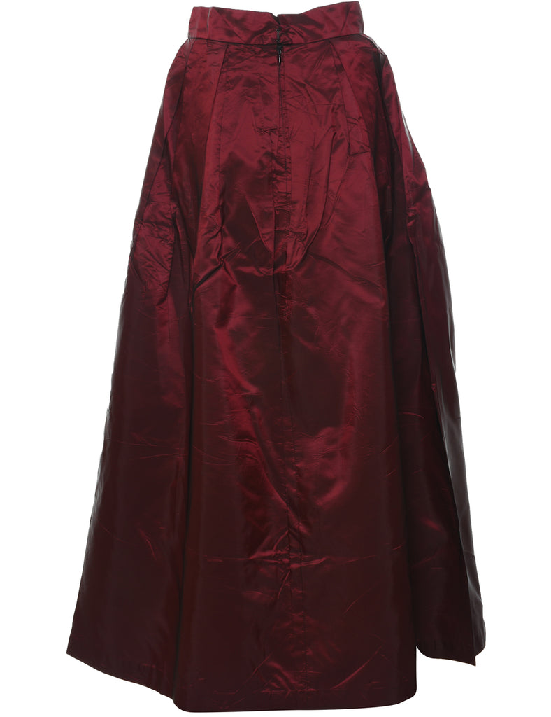 Shiny Pleated Skirt - M