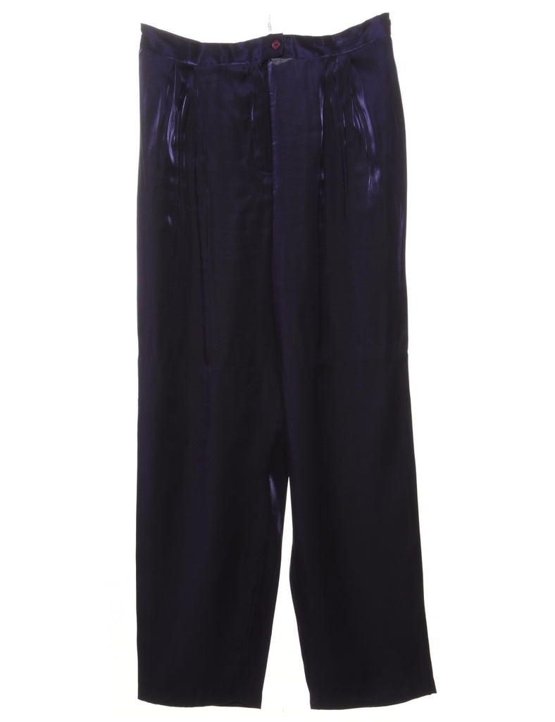 Shiny Purple Trousers - W32 L32