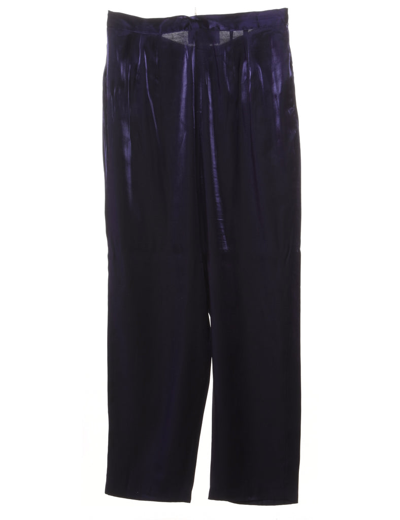 Shiny Purple Trousers - W32 L32