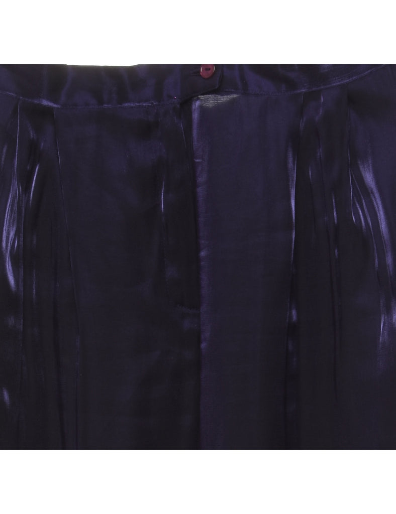 Shiny Purple Trousers - W32 L32