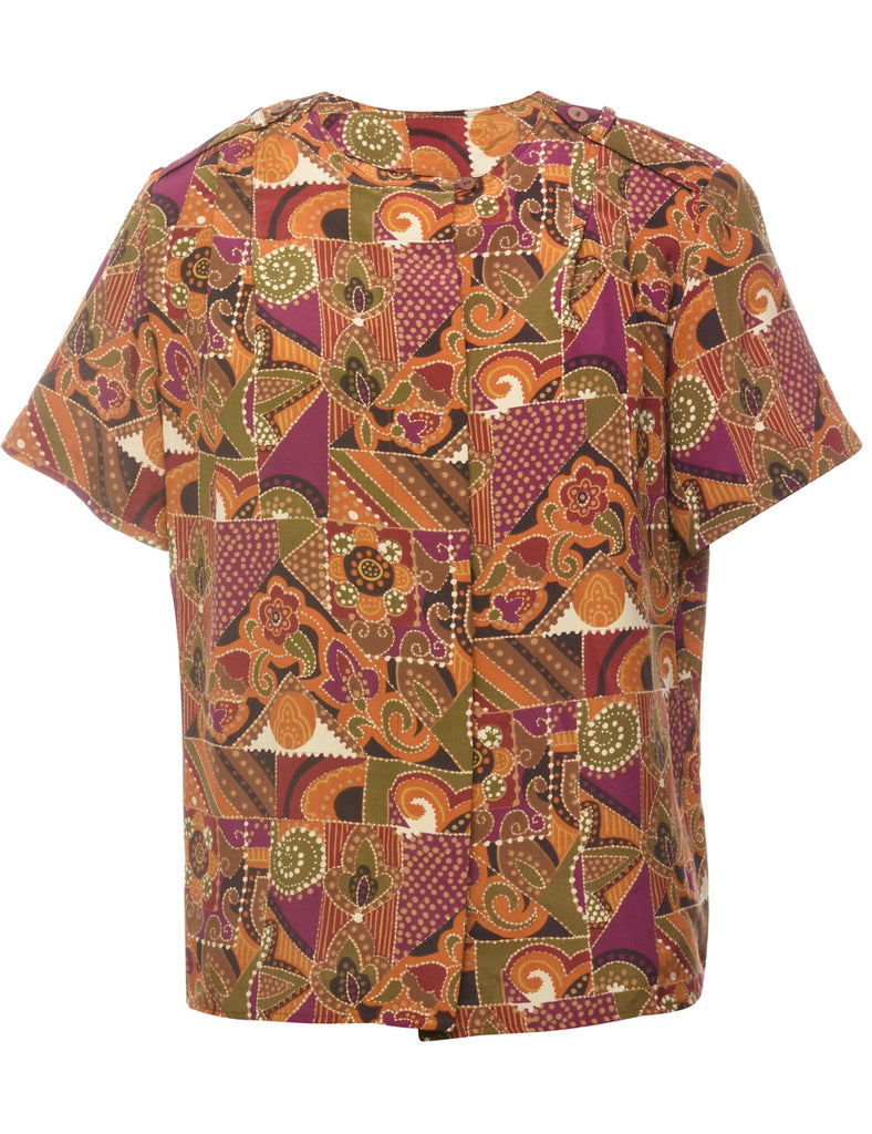 Short Sleeve Blouse - L