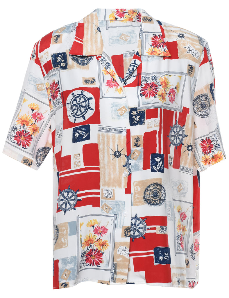 Short Sleeve Blouse - L