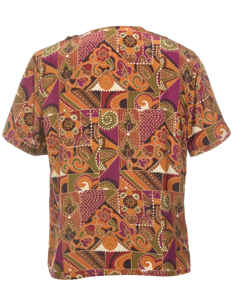 Short Sleeve Blouse - L