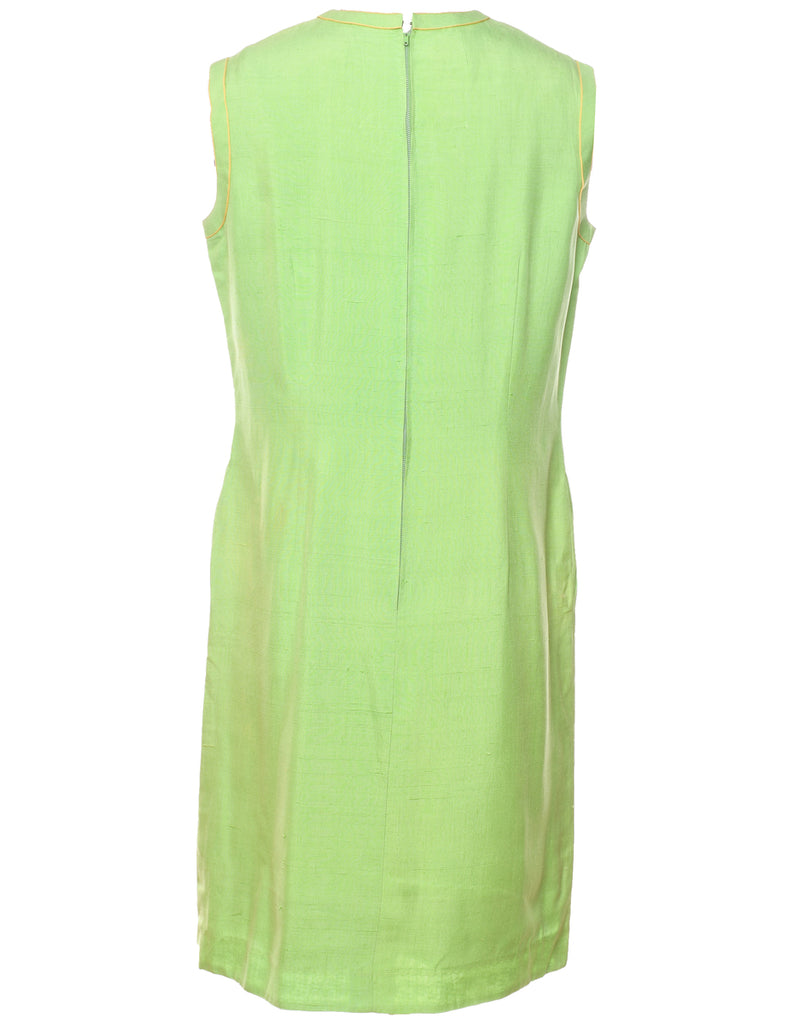 Silk 1960s Green Dress - S