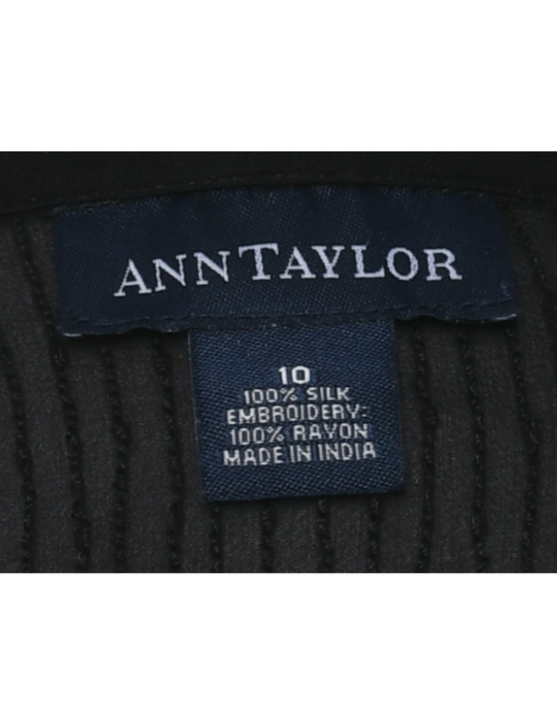 Silk Ann Taylor Evening Shirt - M