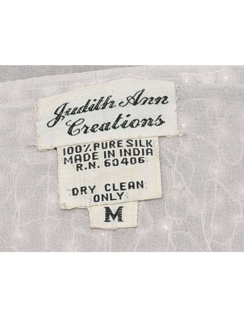 Silk Beaded Evening Jacket - M