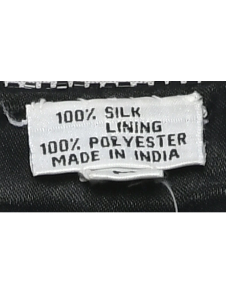 Silk Beaded Evening Jacket - M