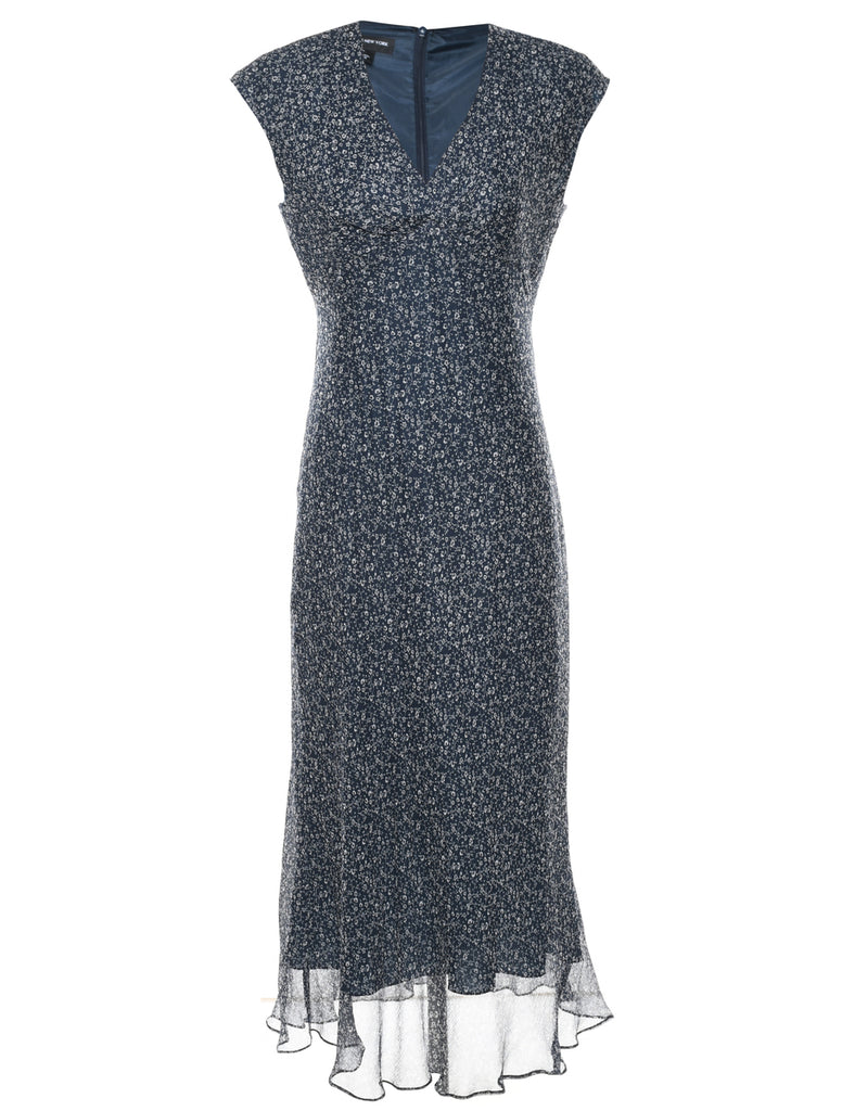 Silk Ditsy Dress - M