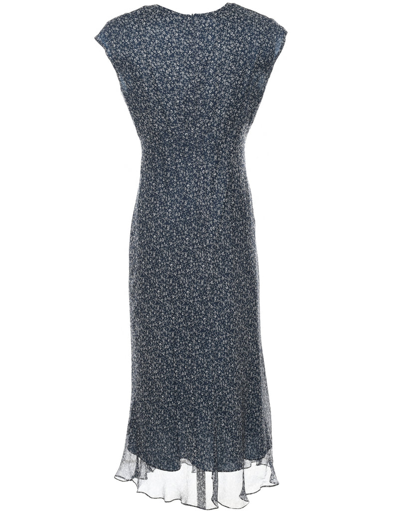 Silk Ditsy Dress - M