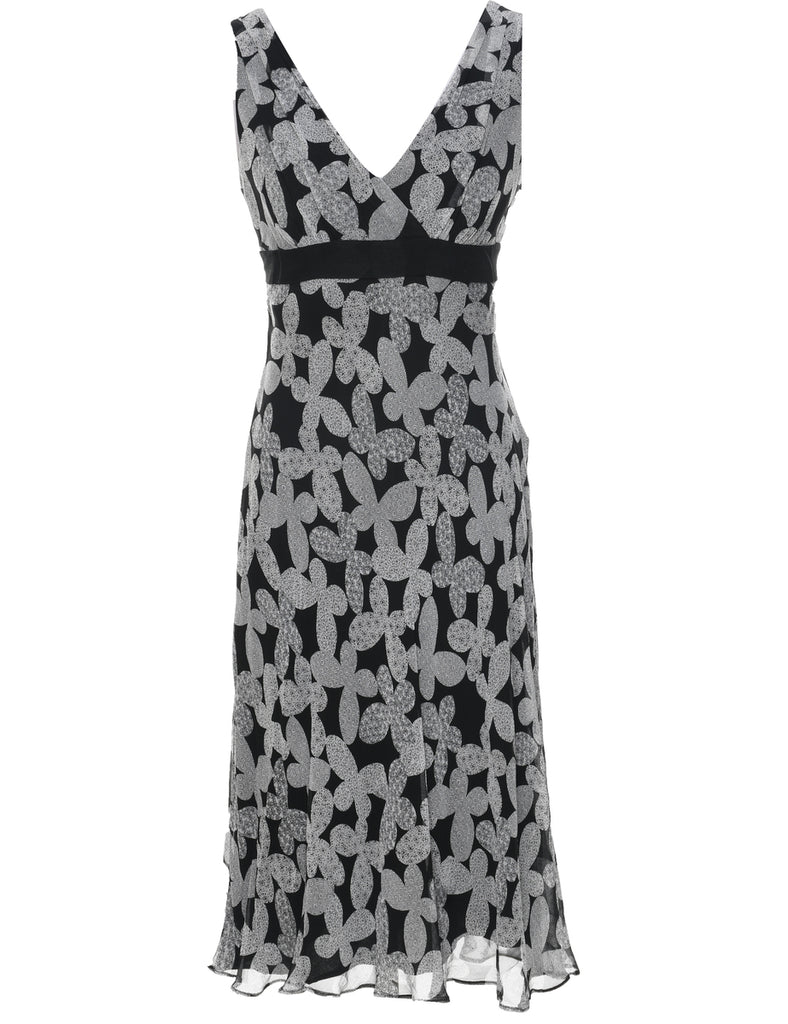 Silk Ditsy Floral Dress - S