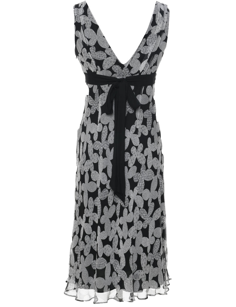 Silk Ditsy Floral Dress - S