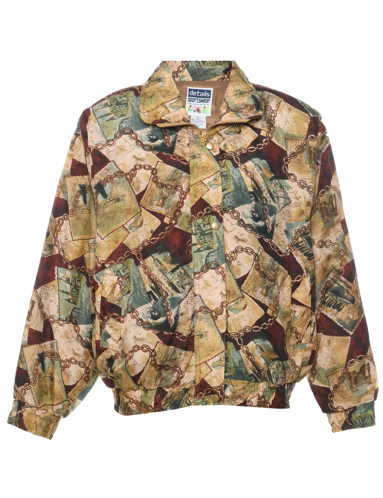 Silk Multi-colour Jacket - M