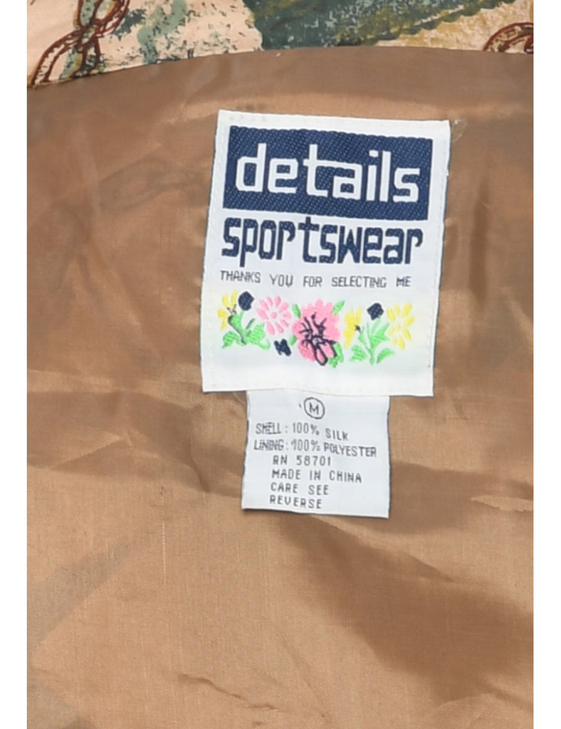 Silk Multi-colour Jacket - M