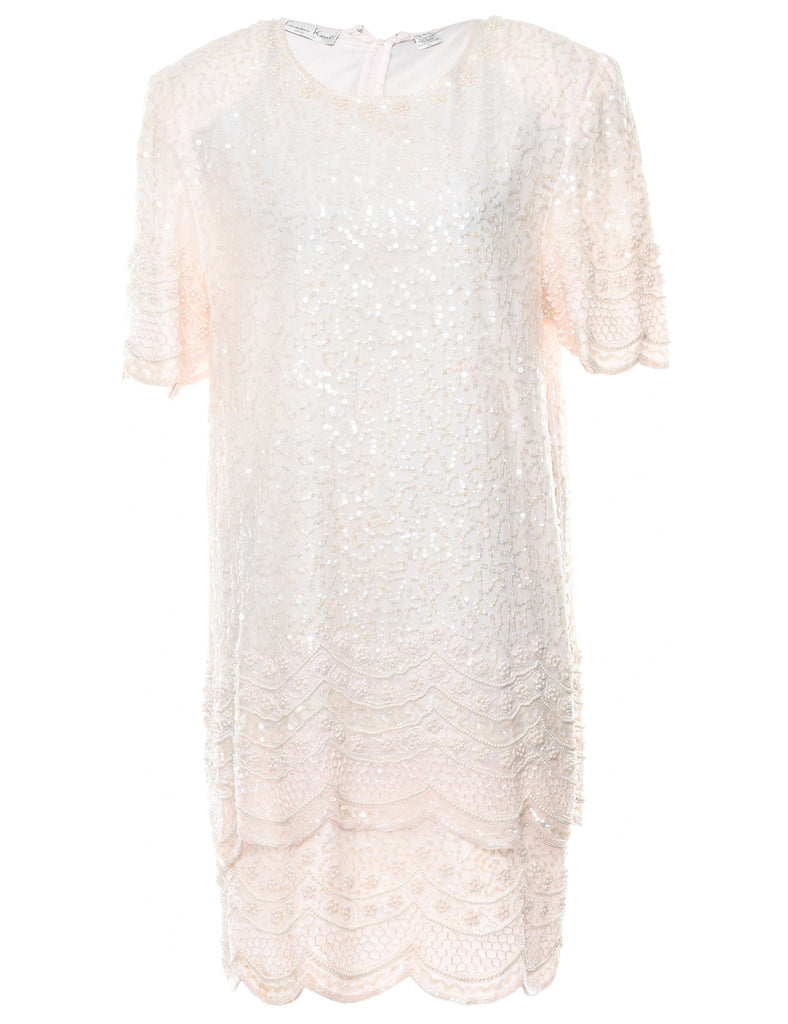 Silk Sequined Dress - XL