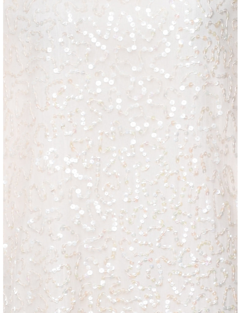 Silk Sequined Dress - XL