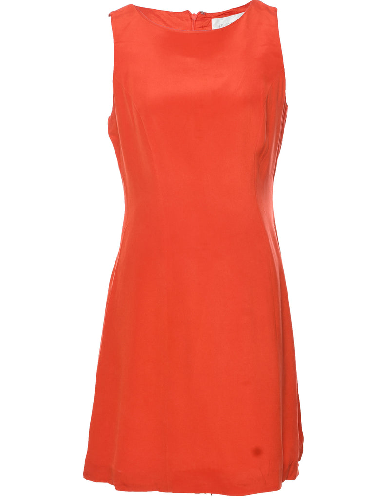 Silk Sleeveless Dress - M