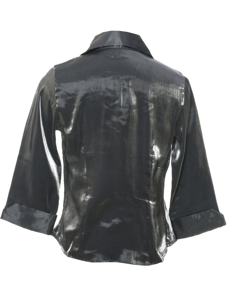 Silver Evening Blouse - S