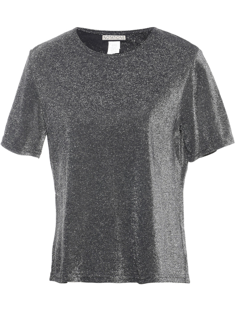 Silver Evening Top - S