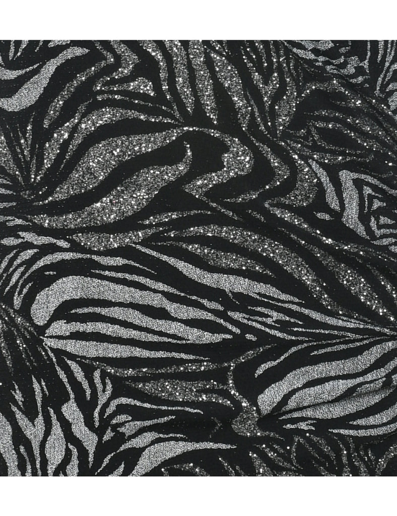 Silver Evening Top - M