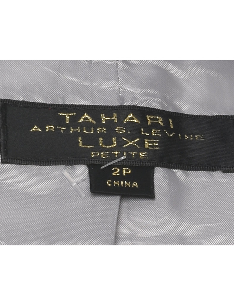 Silver Metallic Evening Jacket - S