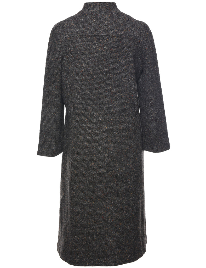 Single Breasted Wool Coat - L