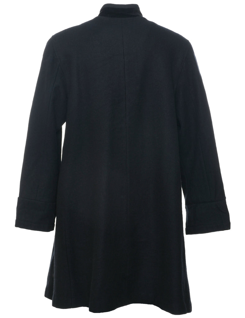 Single Breasted Wool Coat - S