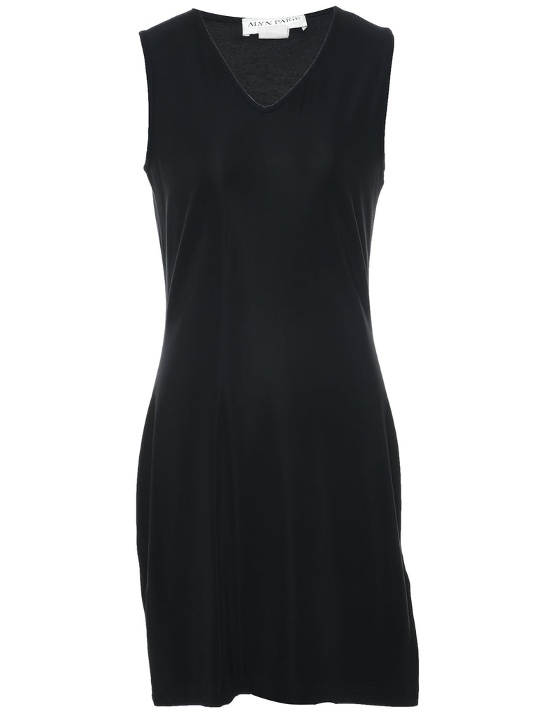 Sleeveless Black Dress - S