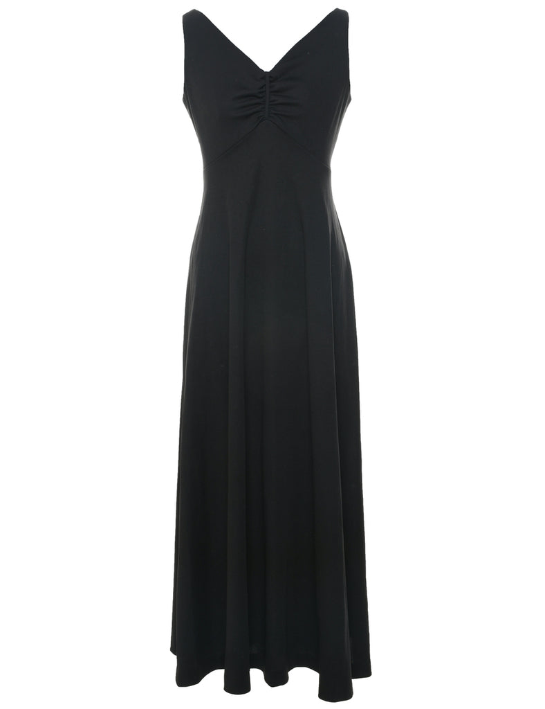 Sleeveless Black Maxi Dress - S