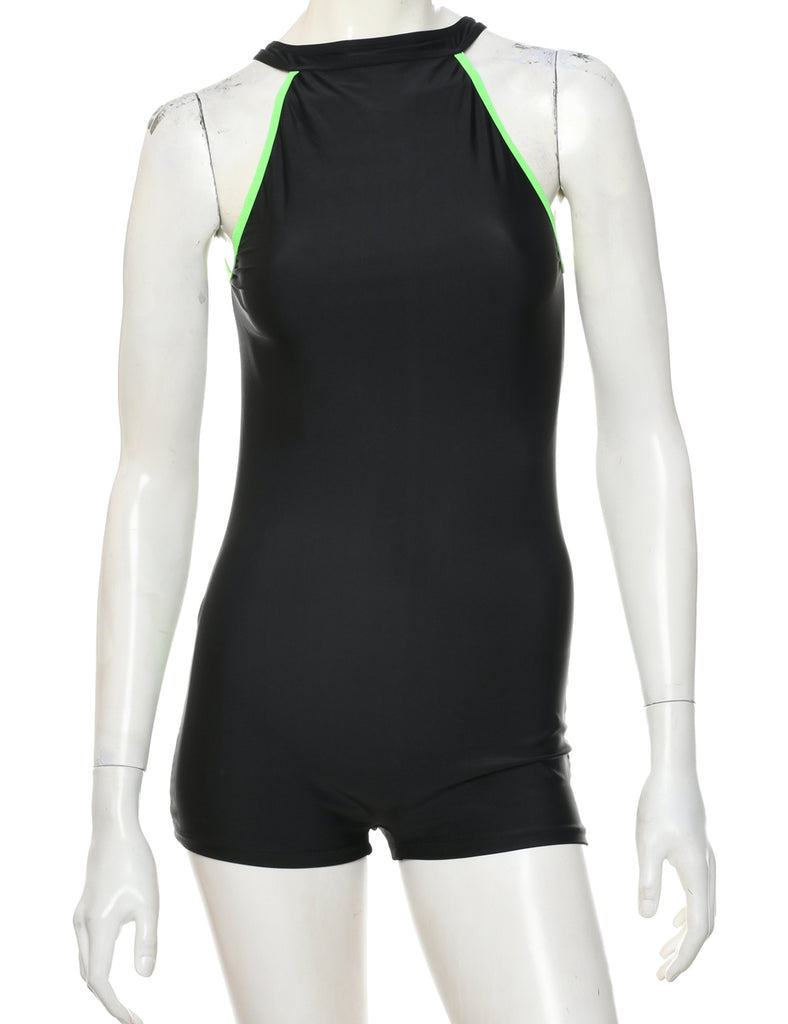 Sleeveless Black Playsuit - S