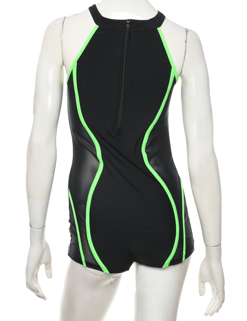 Sleeveless Black Playsuit - S