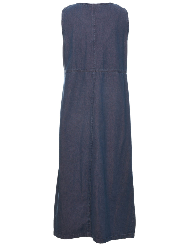 Sleeveless Denim Dress - L