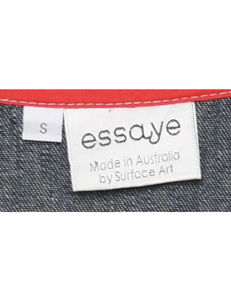 Sleeveless Denim Dress - S