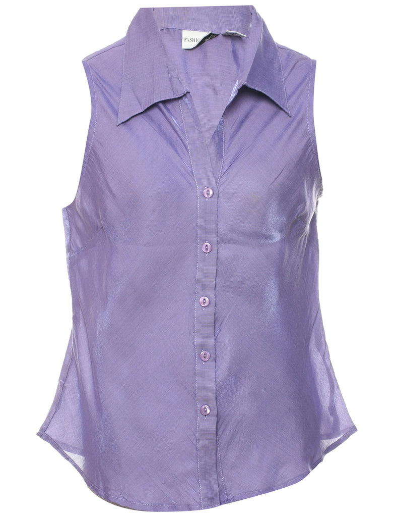 Sleeveless Evening Blouse - M