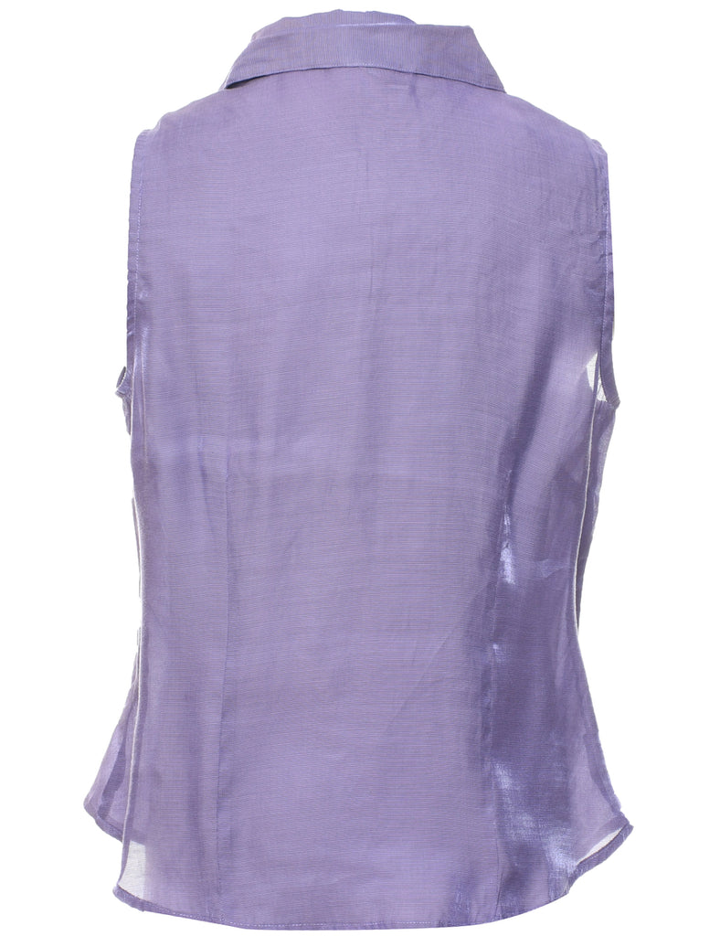 Sleeveless Evening Blouse - M