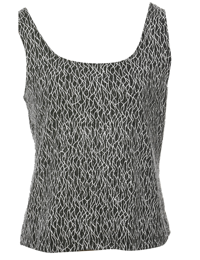 Sleeveless Evening Top - M