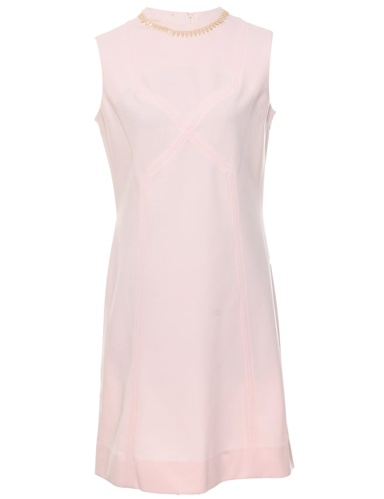 Sleeveless Pale Pink Dress - M