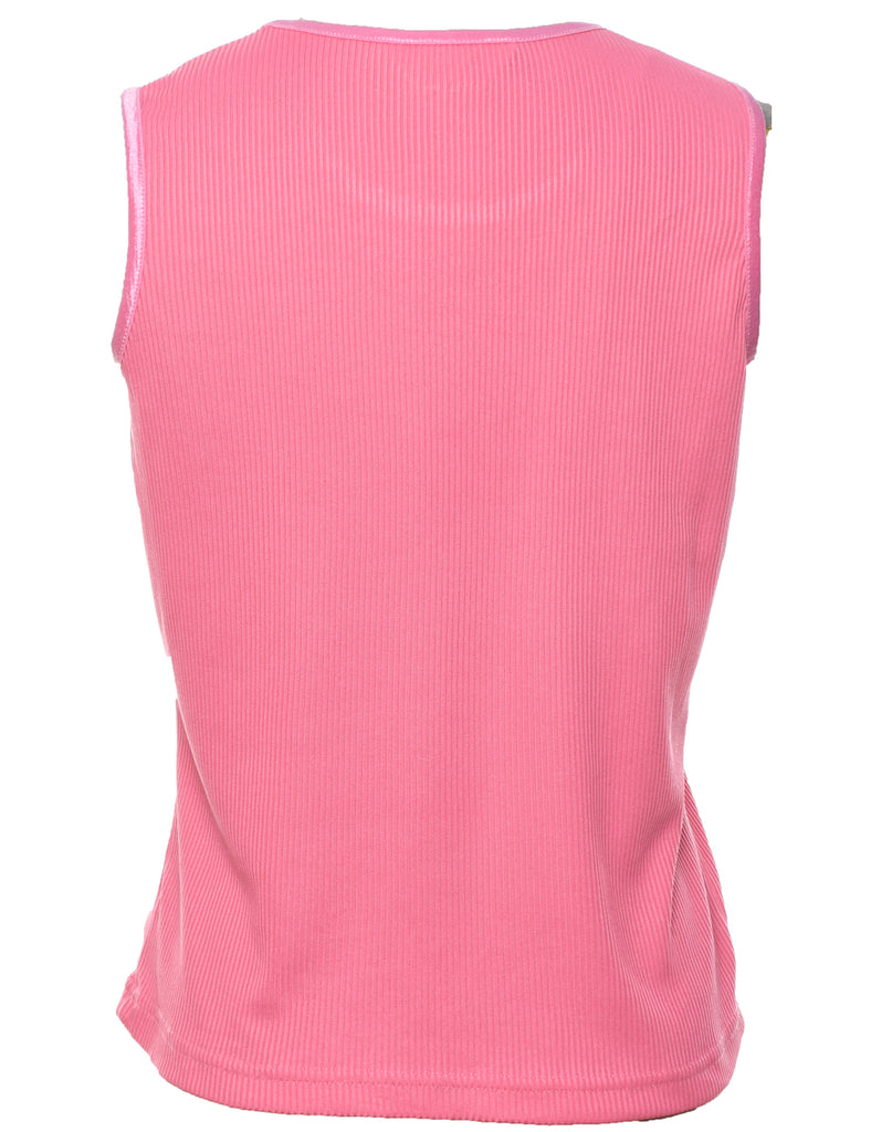 Sleeveless Pink Top - S