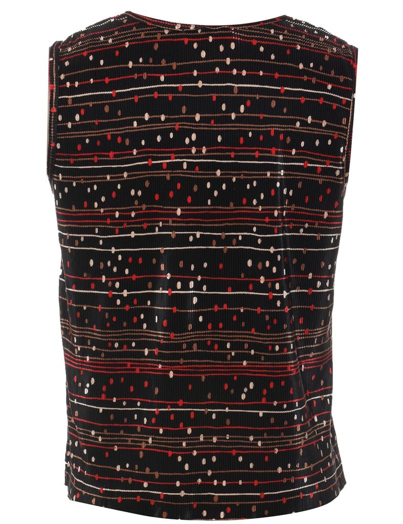 Sleeveless Printed Top - M