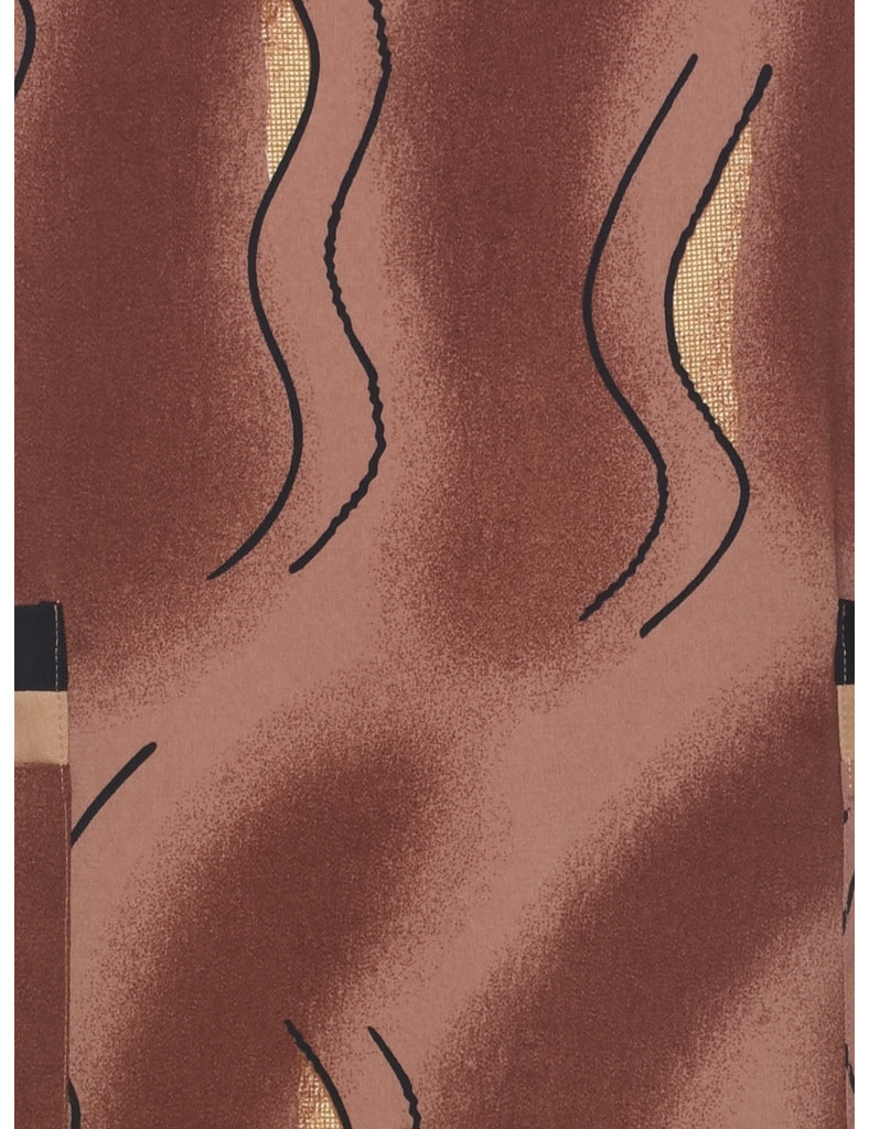 Sleeveless Shift Dress - L