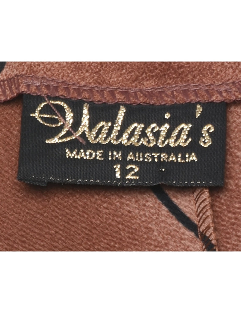 Sleeveless Shift Dress - L