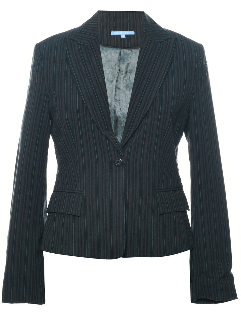 Smartset Pinstriped Blazer - S