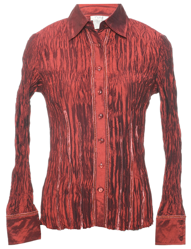 Smocked Evening Shirt - S