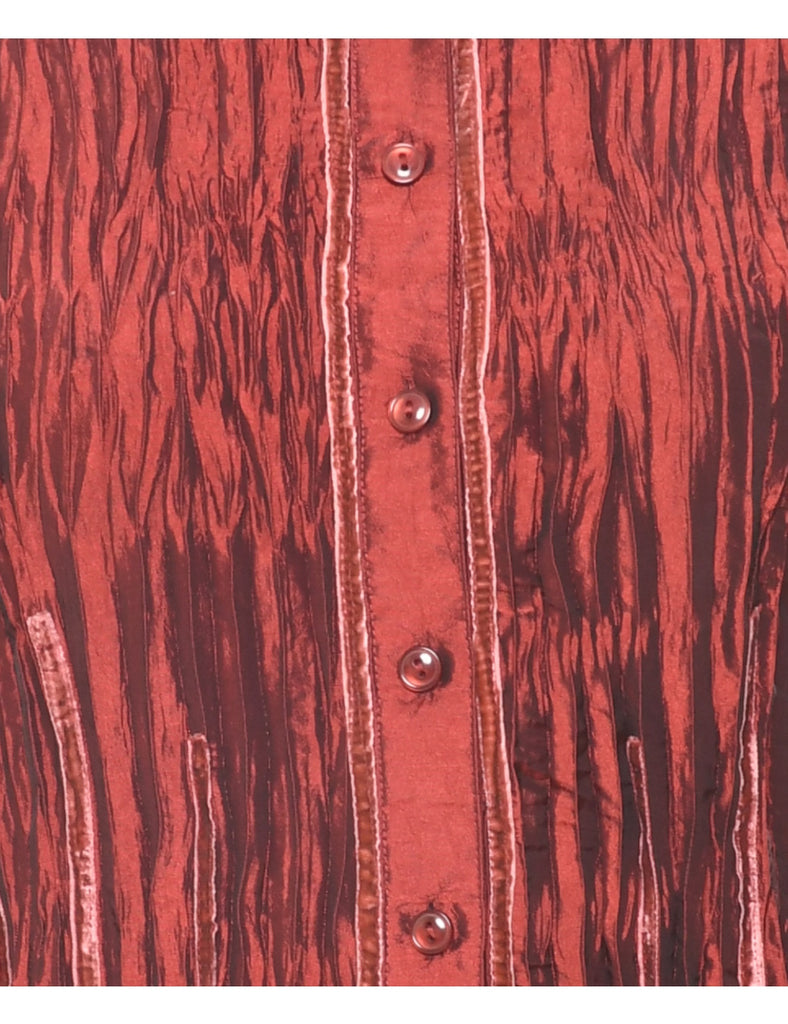 Smocked Evening Shirt - S