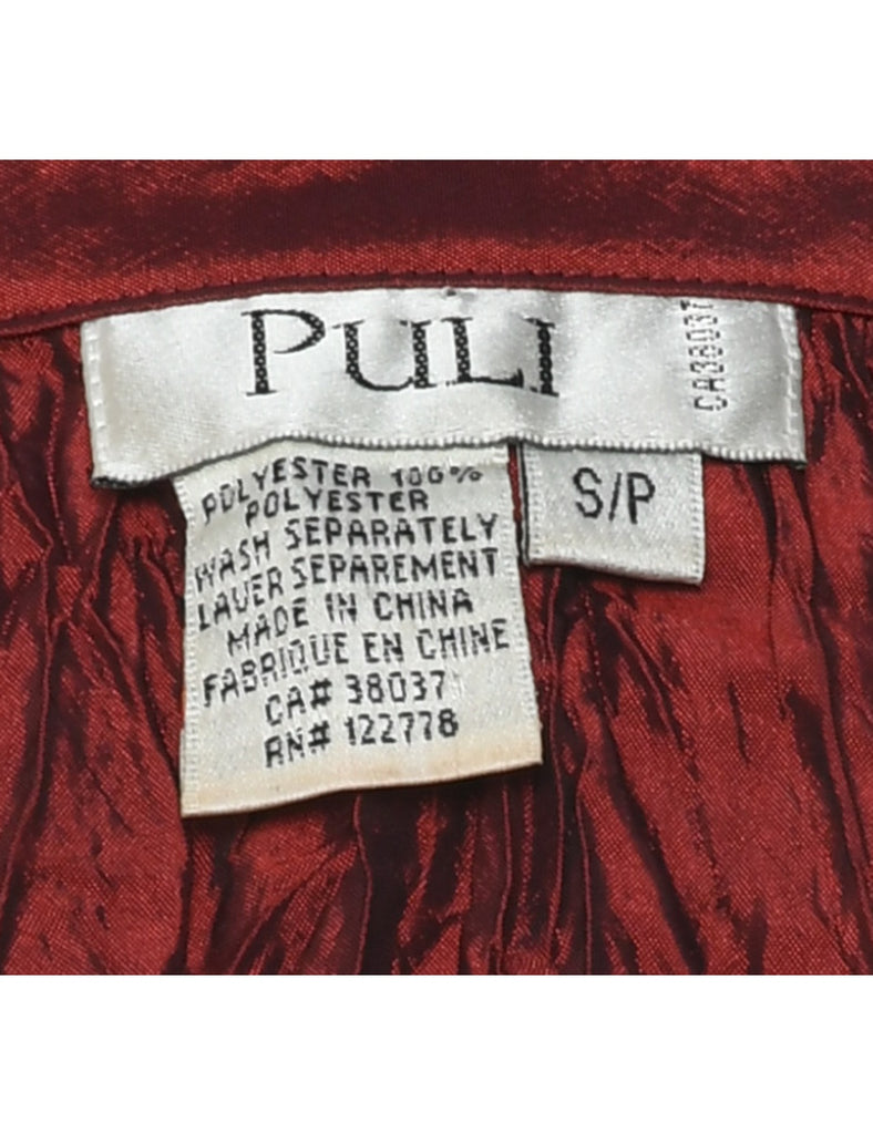 Smocked Evening Shirt - S