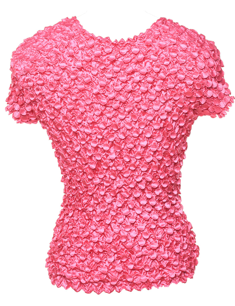 Smocked Pink Top - M