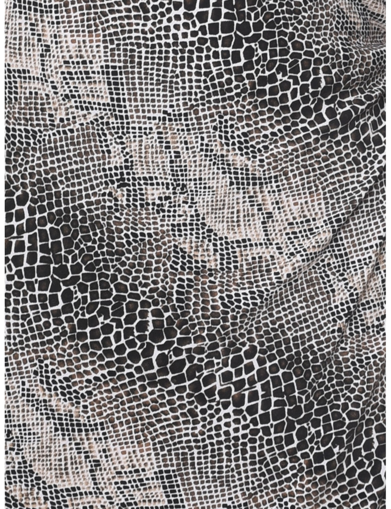 Snakeskin Dress - M