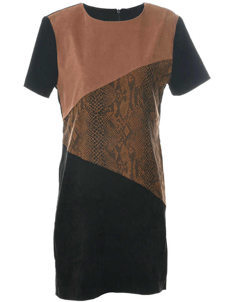 Snakeskin Finish Dress - M
