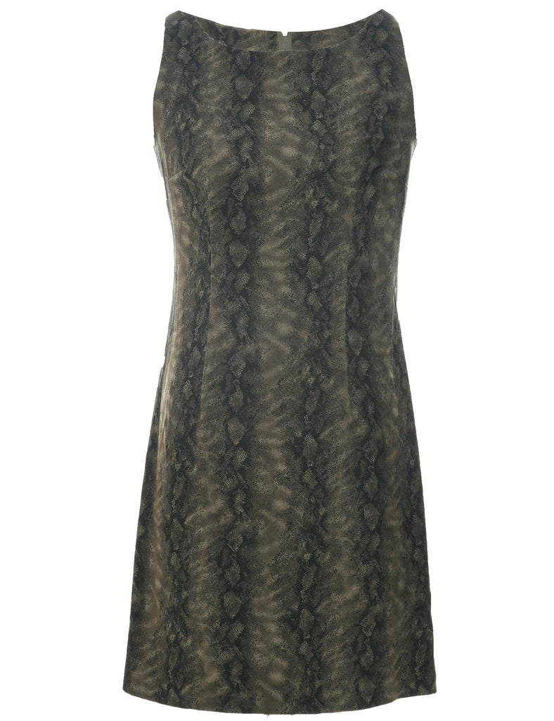 Snakeskin Finish Dress - S