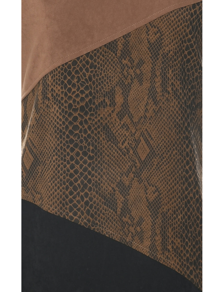 Snakeskin Finish Dress - M