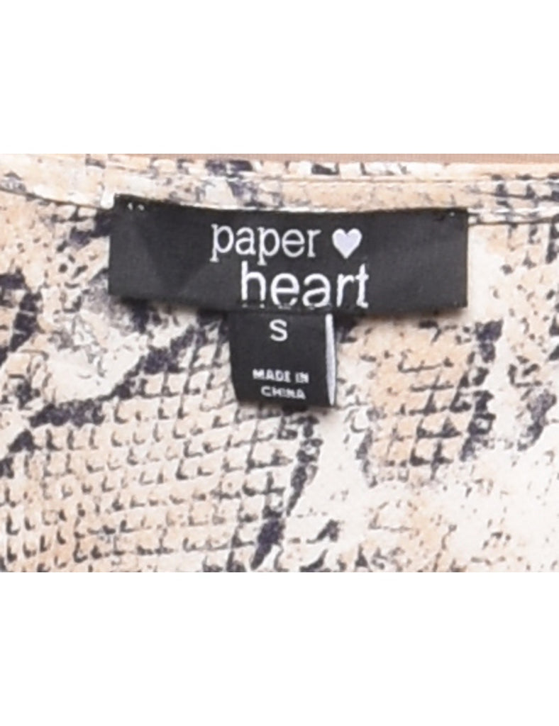 Snakeskin Finish Dress - S